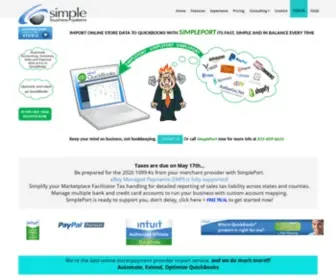 Simpleport.com(SimplePort QuickBooks Import Service) Screenshot