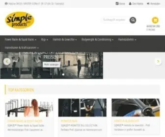 Simpleproducts.de(SQMIZE® Functional Fitnessgeräte günstig kaufen) Screenshot