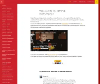 Simpleromanian.com(Simple Romanian) Screenshot