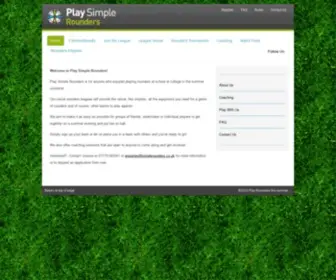 Simplerounders.co.uk(Rounders league manchester) Screenshot