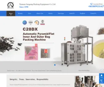 Simplerpack.com(Triangle nylon tea bag packing machine) Screenshot