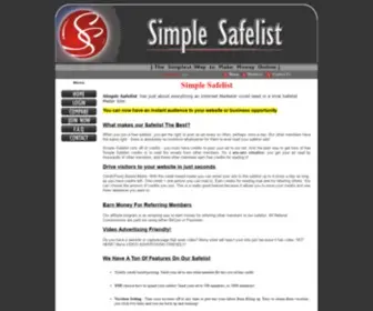 Simplesafelist.com(Simple Safelist) Screenshot