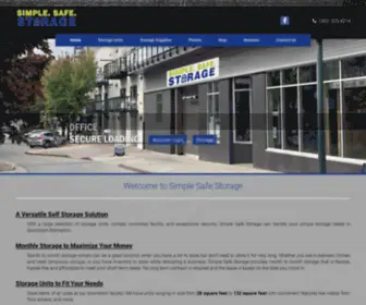 Simplesafestorage.com(Simple Safe Storage) Screenshot