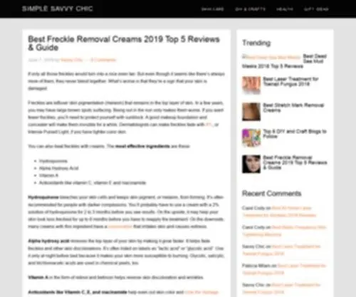 Simplesavvychic.com(Simple Savvy Chic) Screenshot