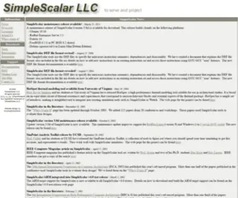 Simplescalar.com(SimpleScalar LLC) Screenshot
