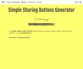 Simplesharingbuttons.com(Simple Sharing Buttons Generator by @fourtonfish) Screenshot