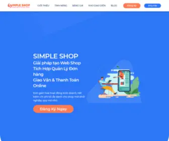 Simpleshop.vn(Tạo Web Shop) Screenshot