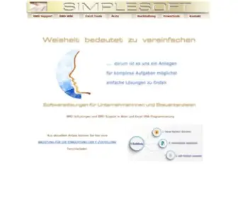 Simplesoft.at(Simplesoft BMD Support Schulung Seminar Wien Buchhaltung VBA Excel Programmierung Tools) Screenshot