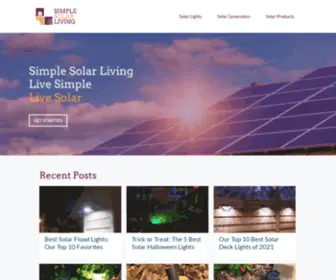 Simplesolarliving.com(Simple Solar Living) Screenshot