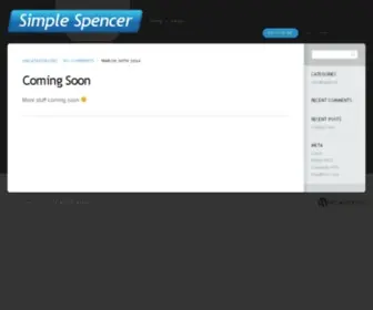 Simplespencer.com(Simple) Screenshot
