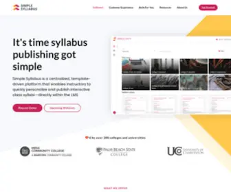 Simplesyllabus.com(Simple Syllabus) Screenshot