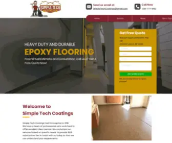 Simpletechcoatings.com(Epoxy Flooring Ohio) Screenshot