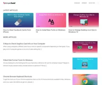 Simpletecki.com(Tech tips to make you geek) Screenshot