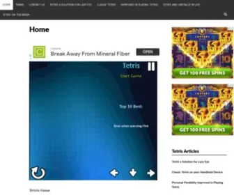 Simpletetris.com(Free tetris and other onine games) Screenshot