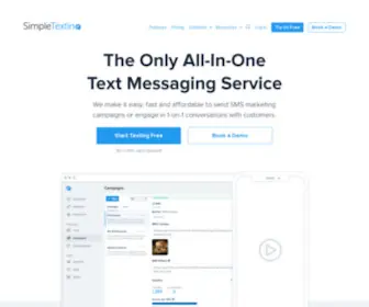 Simpletexting.com(Text Message Marketing Platform & SMS Service) Screenshot