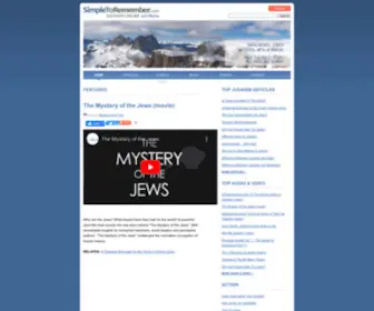 Simpletoremember.com(Judaism Online) Screenshot