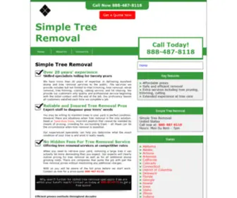 Simpletreeremoval.com(Simple Tree Removal) Screenshot