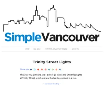 Simplevancouver.com(Simple Vancouver) Screenshot