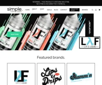 Simplevapesupply.com(Simple Vape Supply) Screenshot