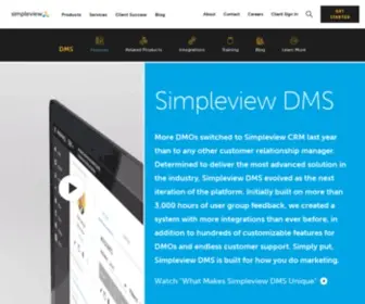 Simpleviewcrm.com(Our industry) Screenshot