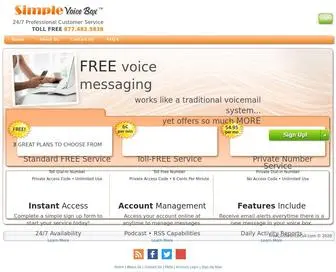 Simplevoicebox.com(Simplevoicebox) Screenshot