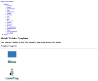 Simplewebsitetemplates.com(Simple Website Templates) Screenshot