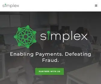 Simplex.com(Simplex is the fiat/crypto pioneer Home) Screenshot