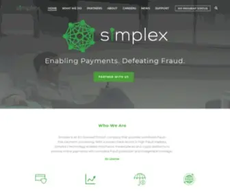 Simplexcc.com(Simplex is the fiat/crypto pioneer Simplex) Screenshot