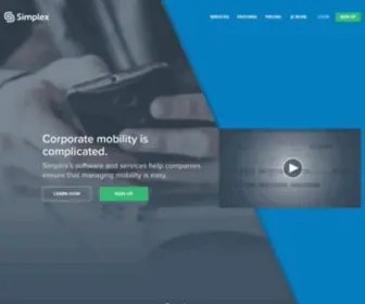 Simplexmobility.com(Corporate mobility) Screenshot