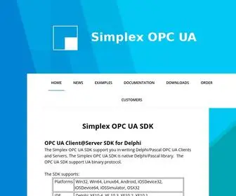 Simplexopcua.com(Simplex OPC UA) Screenshot