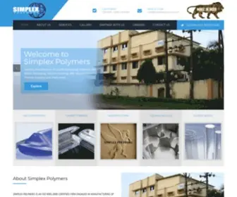 Simplexpolymers.com(2000 Certified Company) Screenshot