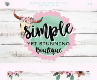 Simpleyetstunningboutique.com(Simple, Yet Stunning Boutique) Screenshot