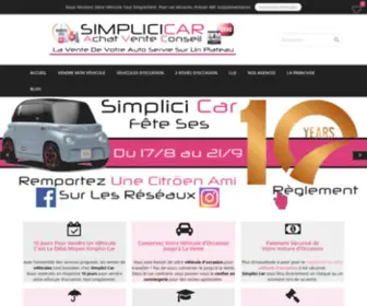 Simplicicar.fr(Voiture d'occasion : annonce automobile vendre ou acheter un véhicule) Screenshot