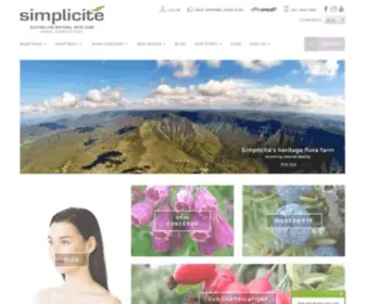 Simplicite.com.au(Simplicite Skin Care) Screenshot