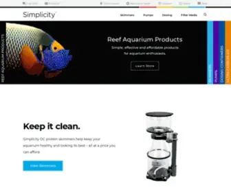 Simplicityaquatics.com(Reef Aquarium Products by Simplicity Aquatics) Screenshot