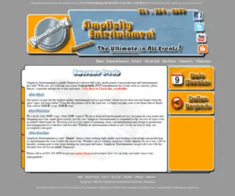 Simplicityentertainment.com(Cookeville Entertainment Services) Screenshot