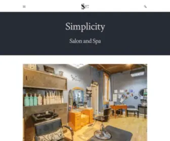 Simplicitysalonandspavt.com(Startpagina) Screenshot