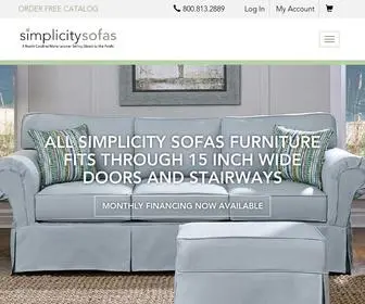 Simplicitysofas.com(Small Apartment Sofas) Screenshot