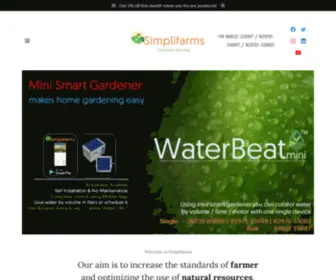 Simplifarms.com(India's No#1 Home Garden Automation Specialist) Screenshot