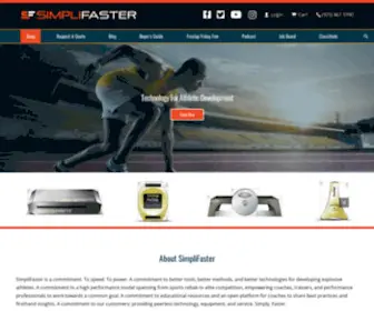 Simplifaster.com(Technology for Athletic Development) Screenshot
