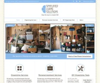 Simplifiedlivingsolutions.com(Professional Organizers) Screenshot