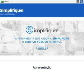 Simplifique.gov.br(Governo Federal) Screenshot