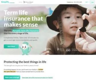 Simplify.com.hk(Simplify Life Insurance) Screenshot