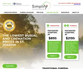 Simplifyfunerals.com(Simplify Cremation & Funerals) Screenshot