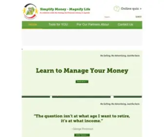 Simplifymoney.co.ug(Strategy for Financial Literacy) Screenshot