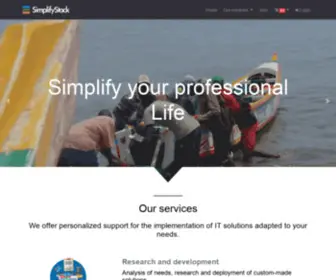 Simplifystack.com(Bienvenue) Screenshot