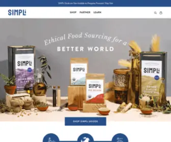 Simpligood.co(SIMPLi Good I Ethical Food Sourcing for a Better World) Screenshot