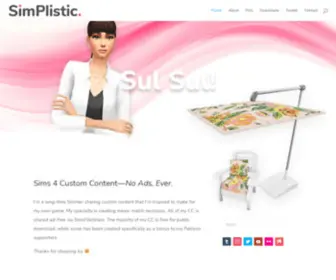 Simplisticsims4.com(SimPlistic Sims 4) Screenshot