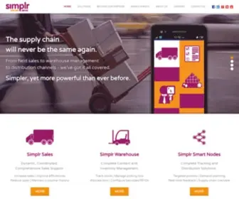 Simplr.net(Mobility Solutions Provider for Field Sales and Warehouse Management ( Singapor) Screenshot