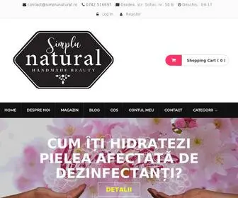 Simplunatural.ro(Cosmetice naturale handmade) Screenshot